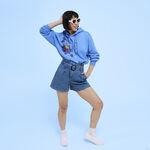 SDCC Limited Edition Stitch Floral Unisex Hoodie LFlifestyle2 view 3
